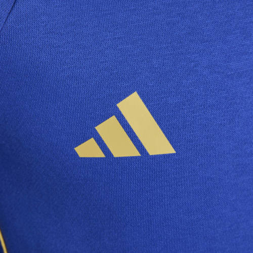 Adidas Performance voetbalsweater Messi blauw Sportsweater Jongens Meisjes Katoen Capuchon 152
