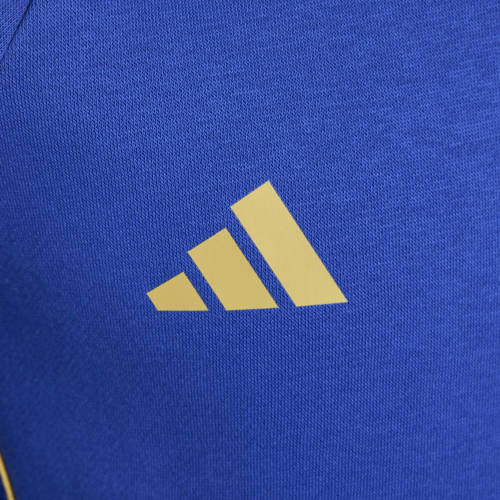 Adidas Performance Junior voetbalsweater Messi blauw Sportsweater Jongens Meisjes Katoen Capuchon 152