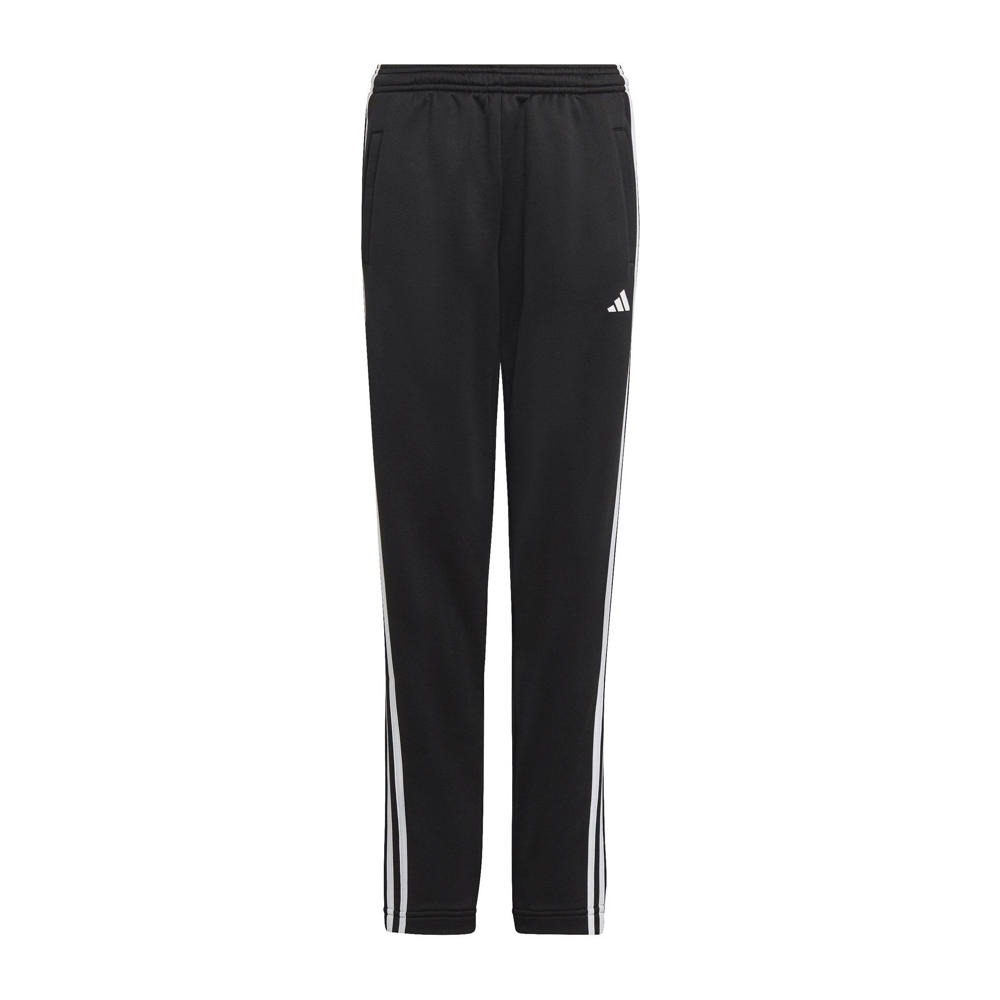 Zwart en witte jongens en meisjes adidas Sportswear trainingsbroek van polyester met regular fit en elastische tailleband