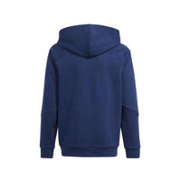 thumbnail: adidas Performance Junior  sporthoodie Tiro24 donkerblauw/wit
