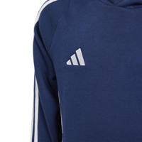thumbnail: adidas Performance Junior  sporthoodie Tiro24 donkerblauw/wit