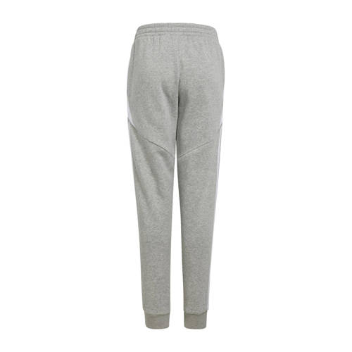 Adidas Performance Junior joggingbroek Tiro lichtgrijs wit Sportbroek Jongens Meisjes Katoen 116