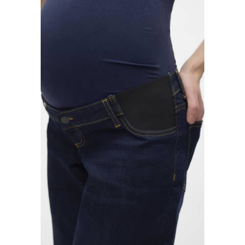 VERO MODA MATERNITY low waist zwangerschaps loose jeans VMMZOA medium blue denim L