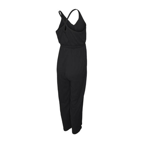 Mamalicious zwangerschapsjumpsuit MLCAILEEN LIA zwart Dames Polyester V-hals L