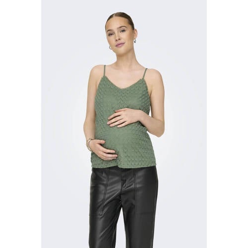 ONLY MATERNITY zwangerschapsspaghettitop OLMPATRICIA Dames Polyester V-hals M