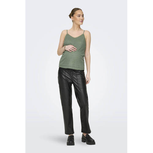 ONLY MATERNITY zwangerschapsspaghettitop OLMPATRICIA Dames Polyester V-hals M