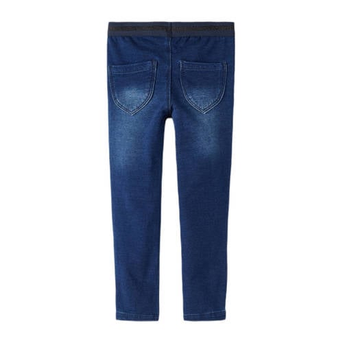 NAME IT MINI slim fit jeans NMFSALLI Blauw Meisjes Stretchkatoen Effen