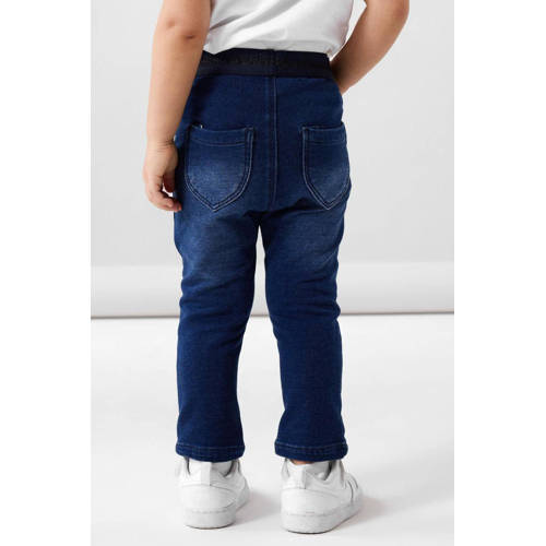 NAME IT MINI slim fit jeans NMFSALLI Blauw Meisjes Stretchkatoen Effen