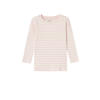 NAME IT MINI gestreepte longsleeve NMFSURAJA lichtroze/wit