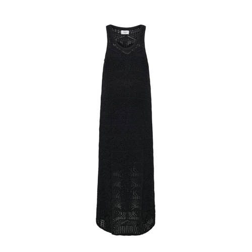 ONLY MATERNITY gehaakte zwangerschapsjurk OLMBEACH zwart Dames Polyester Ronde hals L