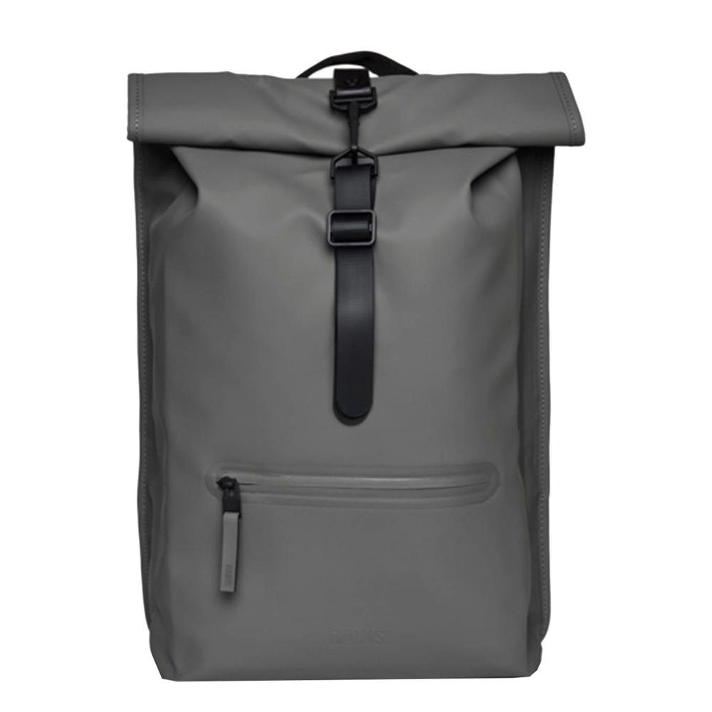 Rains  rugzak Rolltop W3 grijs