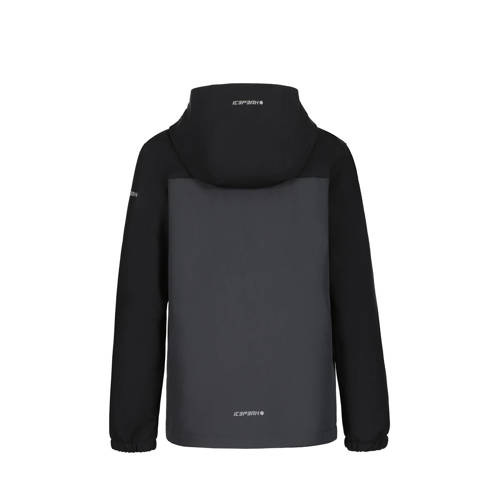 icepeak softshell jas Konan jr antraciet Grijs Jongens Polyester Capuchon 128