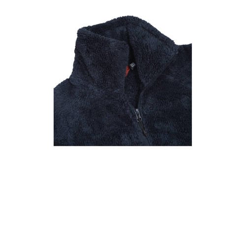 icepeak fleecevest Loma donkerblauw Outdoor vest Jongens Meisjes Polyester Opstaande kraag 140