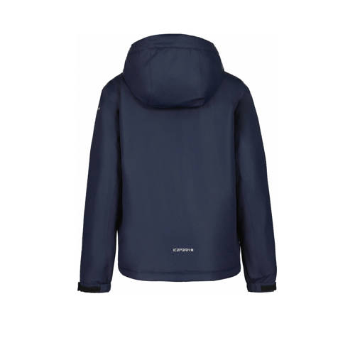 icepeak jack Kaktovik donkerblauw Outdoor jas Jongens Polyester Capuchon 140