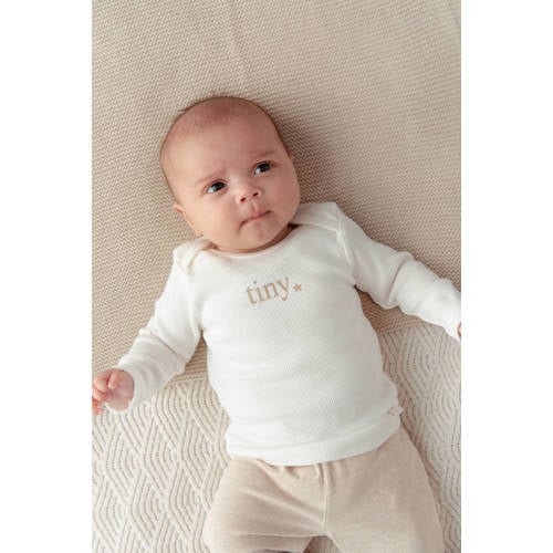 BESS baby broek zand Jongens Meisjes Stretchkatoen Effen 80