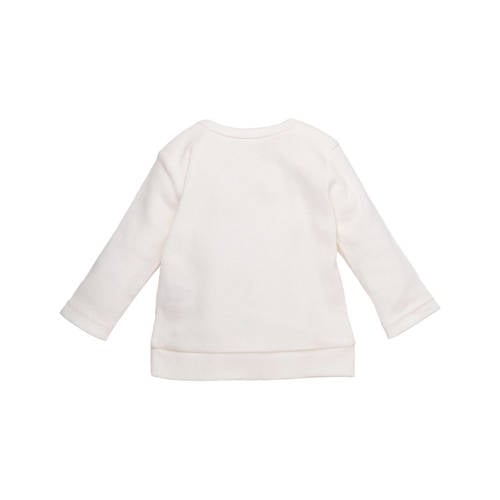 BESS baby longsleeve wit Stretchkatoen Ronde hals Effen 56