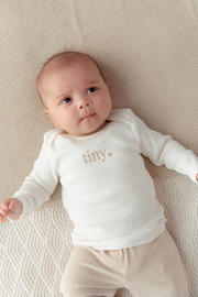 thumbnail:  jongens en meisjes BESS baby longsleeve van stretchkatoen met effen, lange mouwen, ronde hals en beugel