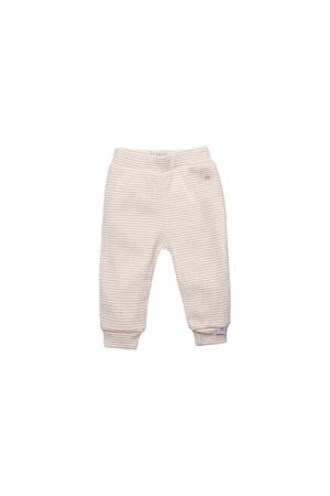 baby gestreepte regular fit broek zand