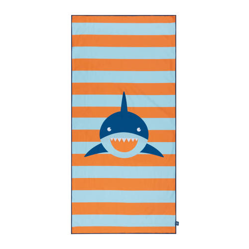Swim Essentials kinderstrandlaken Striped Shark (135x65 cm) Oranje Streep
