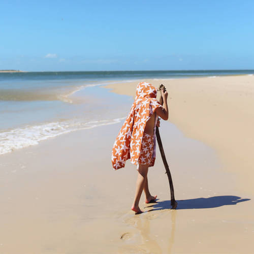 Swim Essentials strandponcho Sea Stars (2-10 jaar) Oranje Sterren