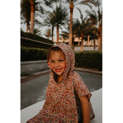 Swim Essentials strandponcho hydrofiel Blossom (0-5 jaar) Roze Bloemen