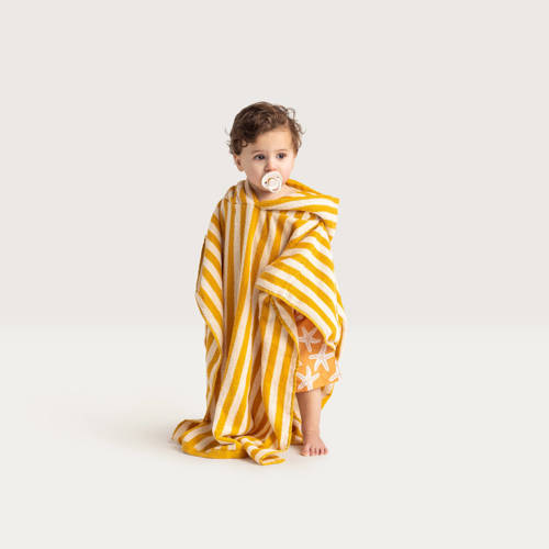 Swim Essentials strandponcho Yellow Striped (2-10 jaar) Geel Streep