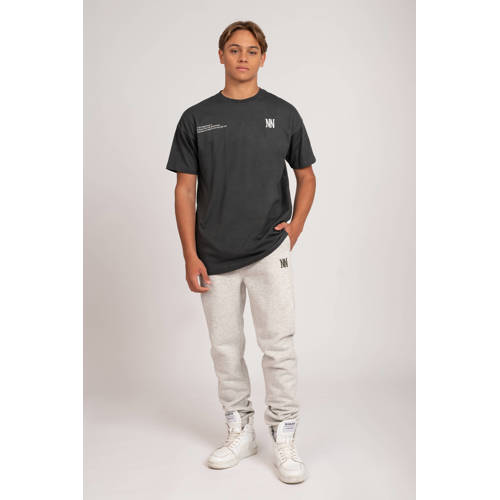 NIK&NIK T-shirt Extraordinary met tekst zwart Jongens Katoen Ronde hals 164