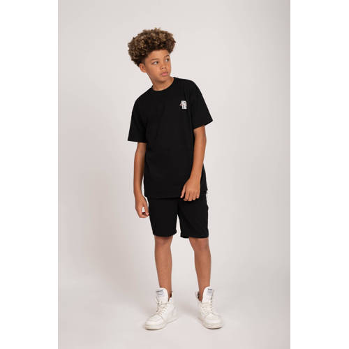 NIK&NIK sweatshort Kenneth zwart Korte broek Jongens Nylon Effen 152