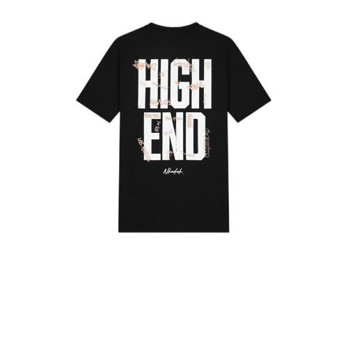 NIK&NIK T-shirt Tag met backprint zwart Jongens Katoen Ronde hals Backprint 152