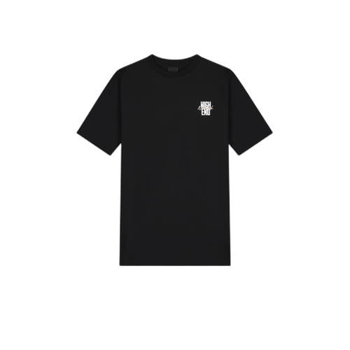 NIK&NIK T-shirt Tag met backprint zwart Jongens Katoen Ronde hals Backprint