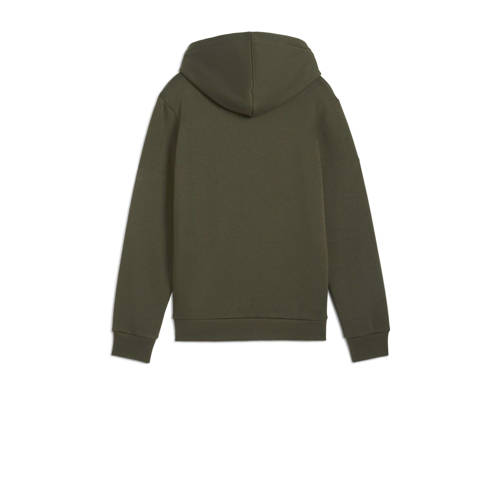 Puma hoodie olijfgroen Trui Jongens Katoen Capuchon Logo 128
