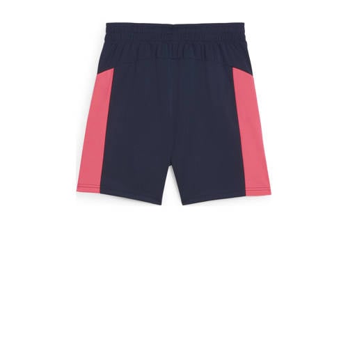 Puma voetbalshort donkerblauw roze Sportbroek Polyester 176