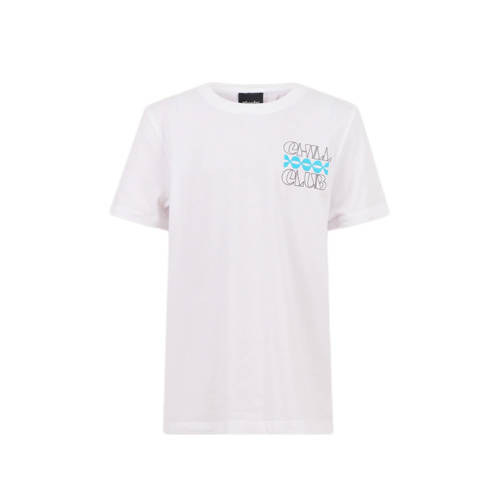 Shoeby T-shirt met printopdruk wit Jongens Katoen Ronde hals Printopdruk - 110/116