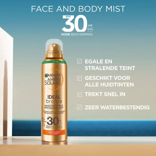 Garnier Ambre Solaire Ideal Bronze beschermende zonnebrand mist SPF30 150 ml