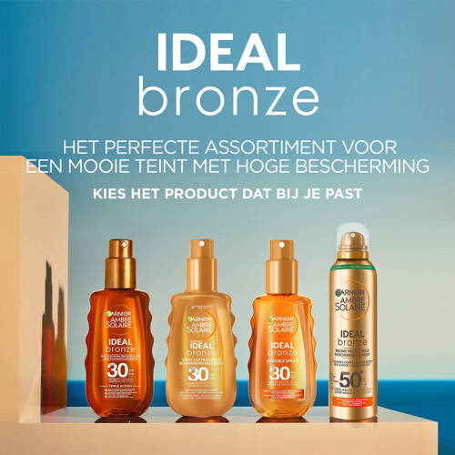 Garnier Ambre Solaire Ideal Bronze bescher de zonnebrand melkspray SPF30 150 ml