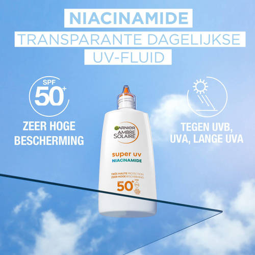 Garnier Ambre Solaire Super UV niacinamide anti-imperfecties fluid zonnebrand SPF50 40 ml