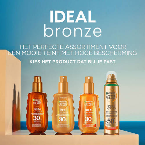 Garnier Ambre Solaire Ideal Bronze beschermende mist zonnebrand SPF50+ 150 ml