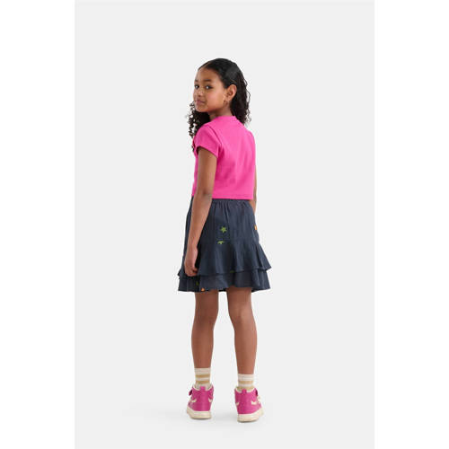 Shoeby T-shirt roze Meisjes Katoen Ronde hals Effen 110 116