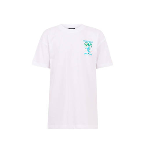 Shoeby T-shirt met printopdruk wit Jongens Katoen Ronde hals Printopdruk