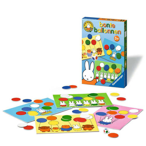 Ravensburger nijntje bonte ballonnen leerspel Kaartspel