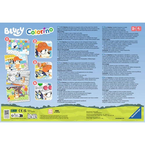 Ravensburger Bluey Colorino Bordspel | Bordspel van