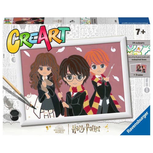 Ravensburger CreArt Harry Potter The Magical Trio - Schilderen op nummer voor kinderen afbeelding