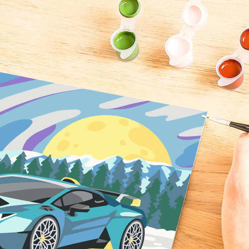 Ravensburger CreArt Blue Lamborghini Schilderen op nummer voor kinderen