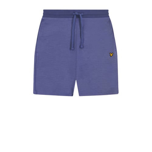 Lyle & Scott sweatshort paarsblauw Korte broek Jongens Viscose Effen