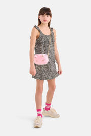 thumbnail: Zwarte meisjes Shoeby T-shirt van viscose met ronde hals