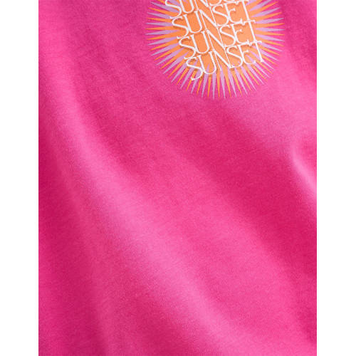 Shoeby T-shirt met printopdruk roze Meisjes Katoen Ronde hals Printopdruk 170 176