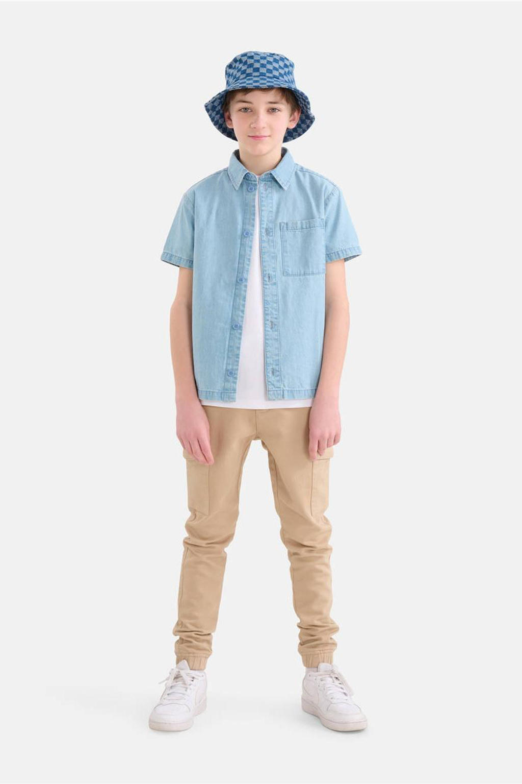 Shoeby overhemd light blue denim