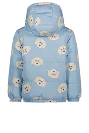 thumbnail: The New Chapter gewatteerde winterjas met all over print blauw