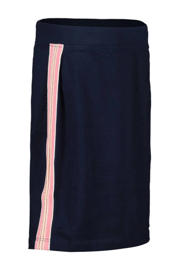 thumbnail: Donkerblauw en roze meisjes Tom Tailor rok met contrastbies en contrastbies voorzien van elastische tailleband
