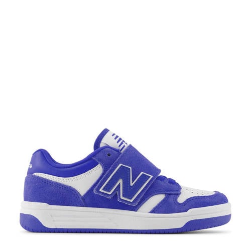 New Balance 480 sneakers blauw/wit Jongens/Meisjes Leer Effen